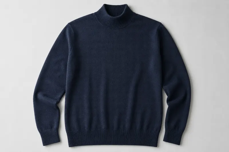 Linknit Merino wool sweater style display: classic minimalist knitwear