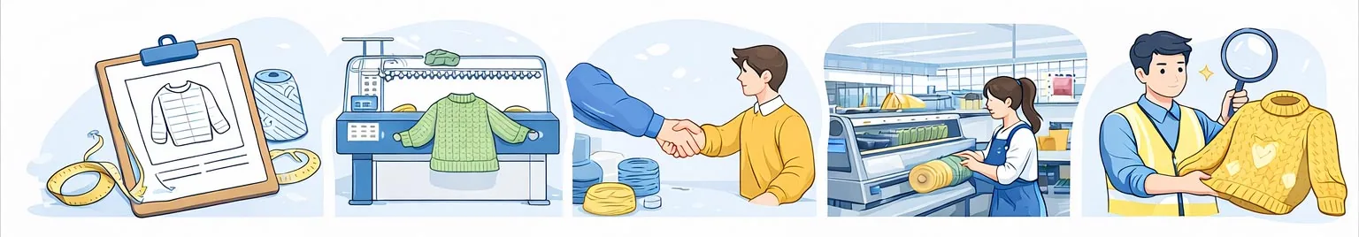 Knitwear factory production process and OEM cooperation model