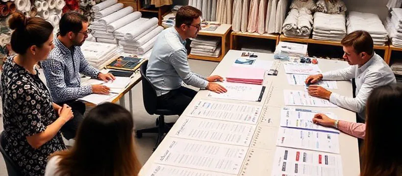 Knitwear quality inspection and testing real-shot scene