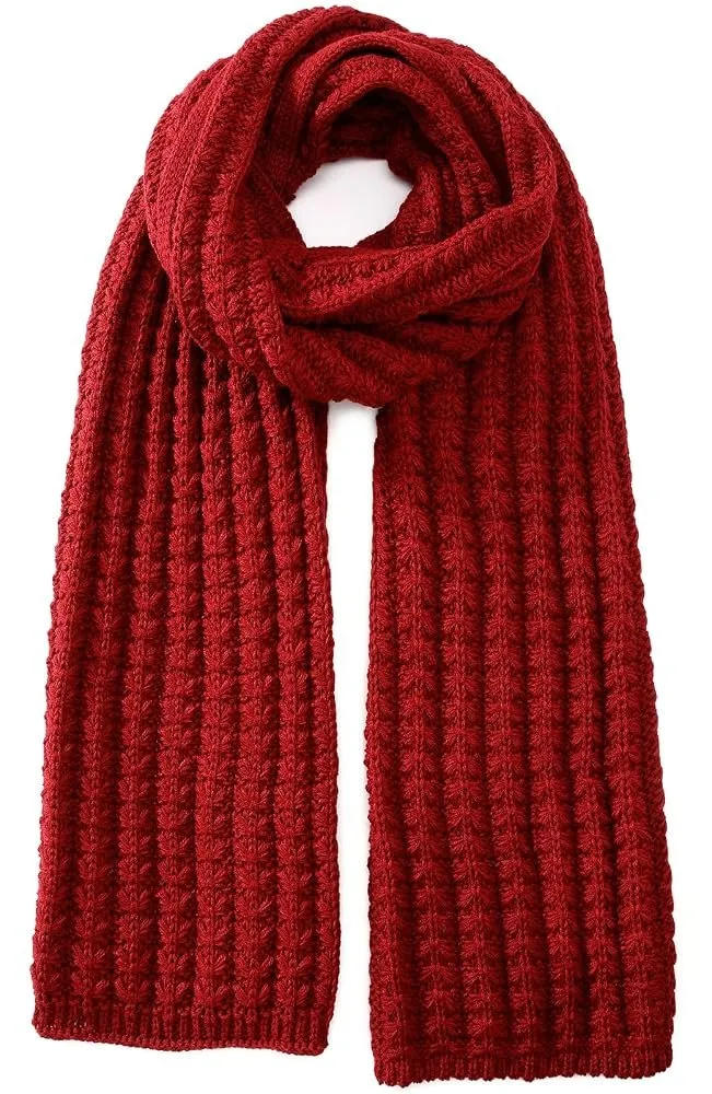 Linknit plaid fringe scarf custom sample OEM/ODM knit accessories