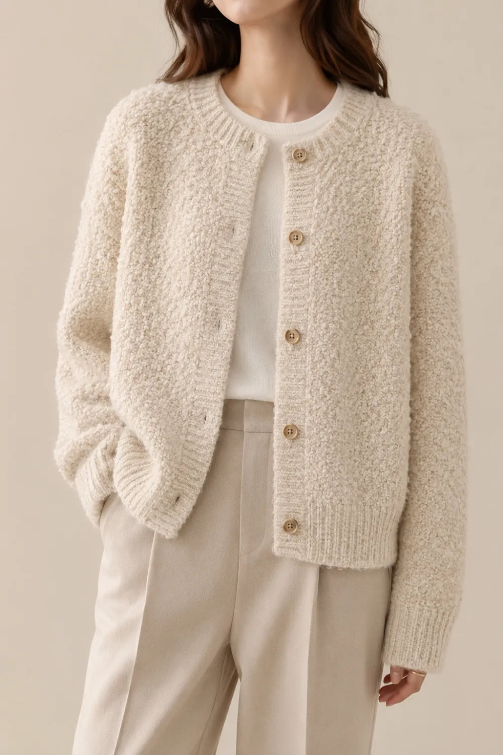 Linknit custom knit cardigan — Dalang Dongguan knitwear factory OEM/ODM