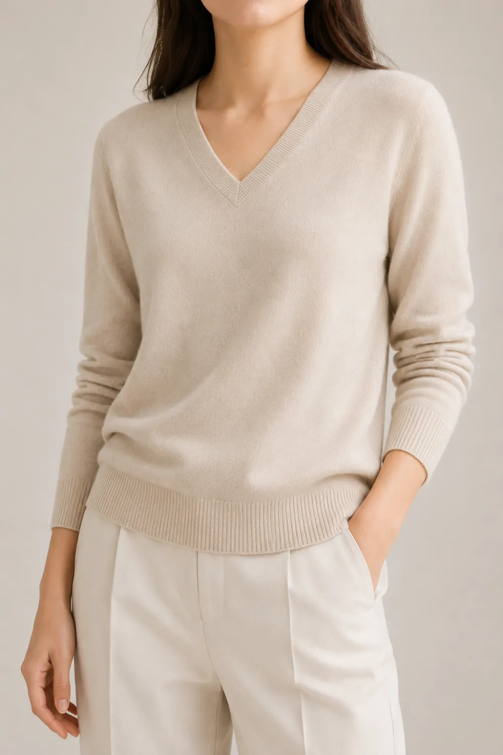 Linknit Wool Blend Sweater Custom OEM/ODM